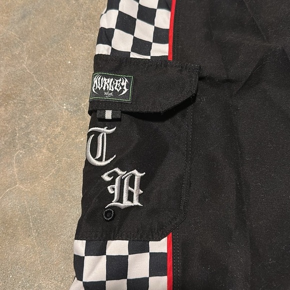 NWT Hurley Black and White Checkered Swim Shorts - Picture 4 of 8